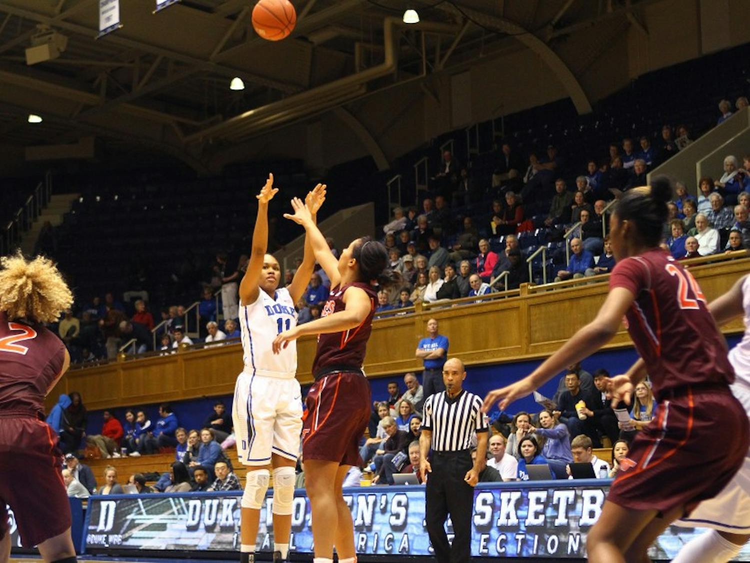 At 6-foot-5, Azura Stevens will provide the Blue Devils with a mismatch Sunday against Miami, able to both shoot from the outside and score in the paint.