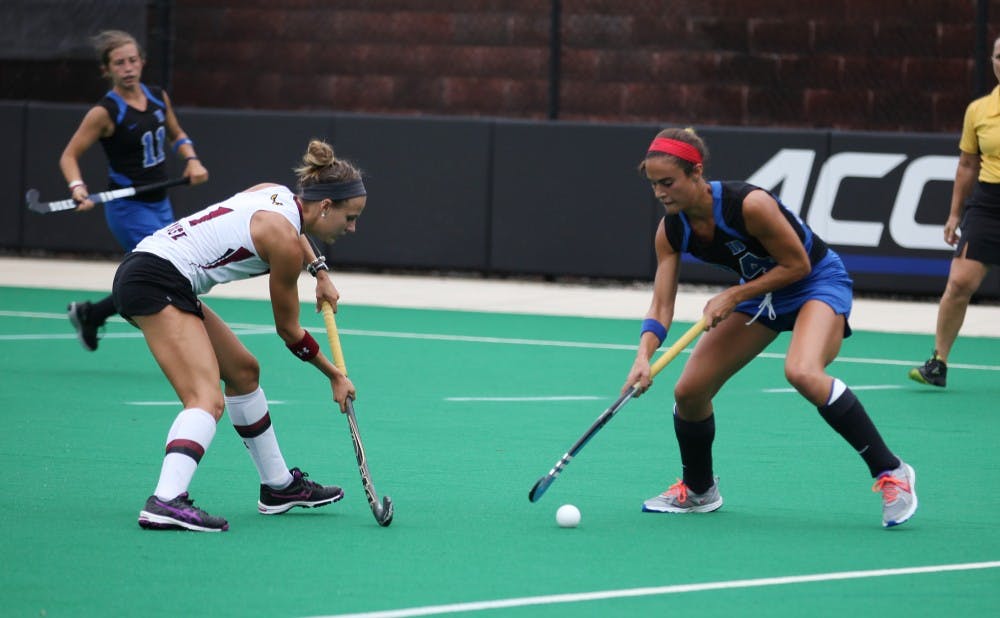 Aileen Johnson put Duke ahead early against Wake Forest with a converted penalty shot.
