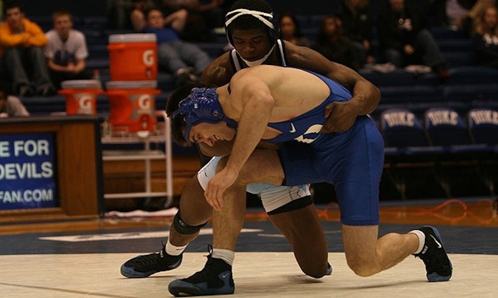 In one of its two home conference matches of the season, the Blue Devils fell to rival North Carolina, 33-9.