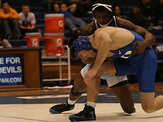 In one of its two home conference matches of the season, the Blue Devils fell to rival North Carolina, 33-9.