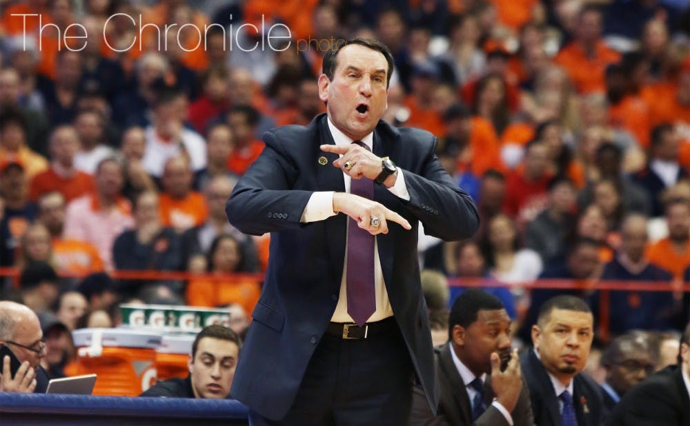 <p>Head coach Mike Krzyzewski has had to manage injuries and high expectations for his latest stacked recruiting class.</p>