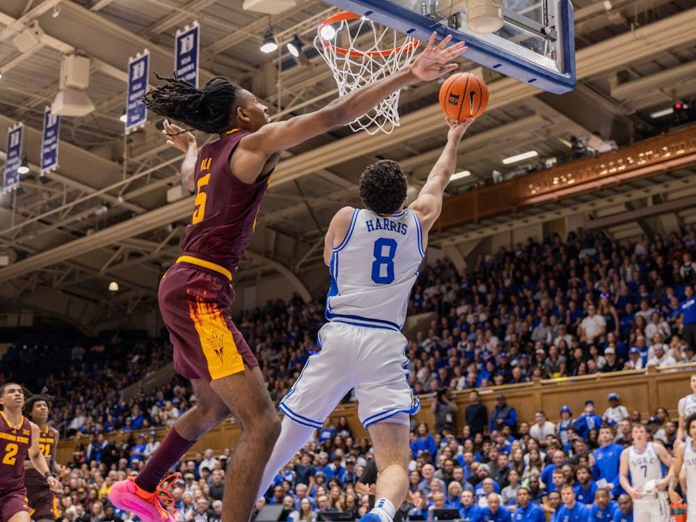 Darren Harris of PVI goes up for a layup against Arizona State. 