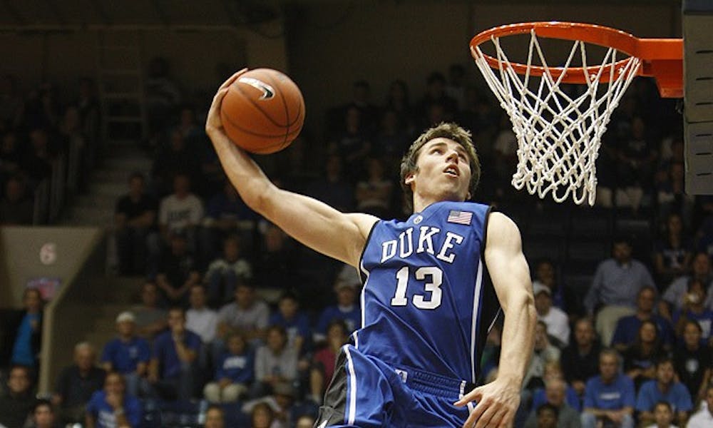 Sophomore Olek Czyz’s performance in the dunk contest stole the show Friday at Countdown to Craziness.