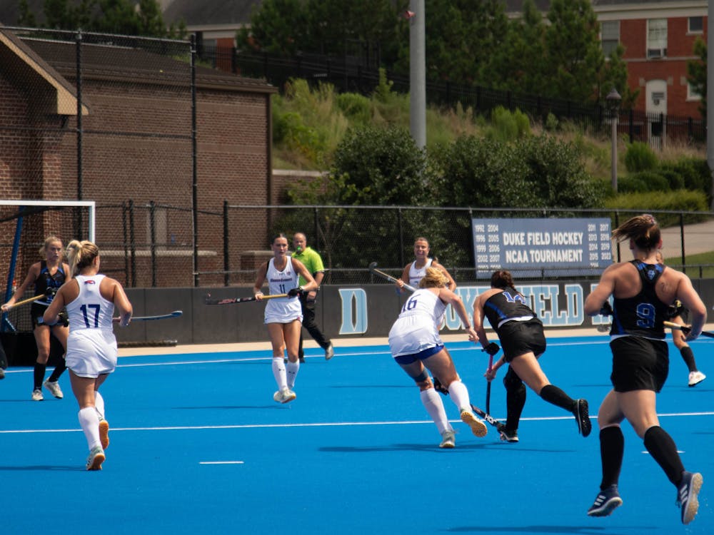 Duke field hockey's Alaina McVeigh had three goals on the weekend.  