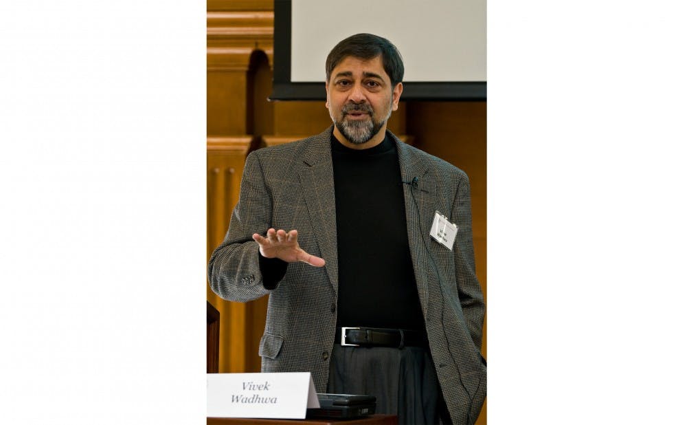 <p>Pratt adjunct professor Vivek Wadhwa thinks robots will be doing basically all human jobs by approximately 2030.</p>