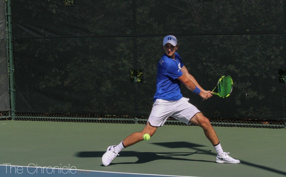 <p>Nicolas Alvarez evened up his match with the No. 5 player in the nation, taking the second set before it was left unfinished.</p>