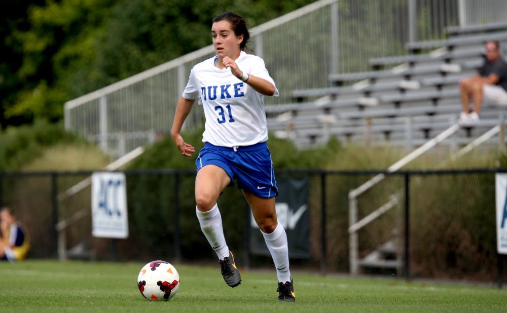 Freshman defender Christina Gibbons has started every game for the Blue Devils and has registered a team-high 1,227 minutes.