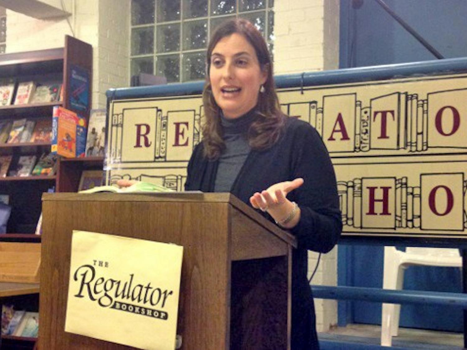 Katie Becker, a Divinity School alumna, read from her memoir on love and religion Tuesday night.