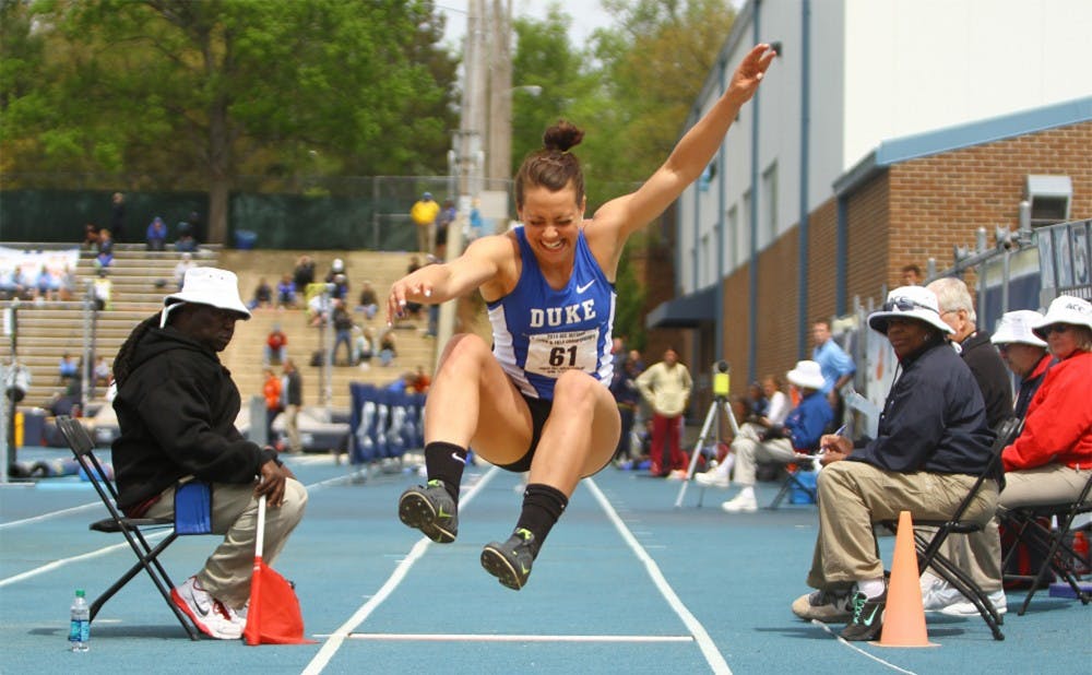 <p>Redshirt senior Karli Johonnot bookended her indoor track career with another ACC&nbsp;pentathlon title in Boston, winning with 4,234 points.</p>