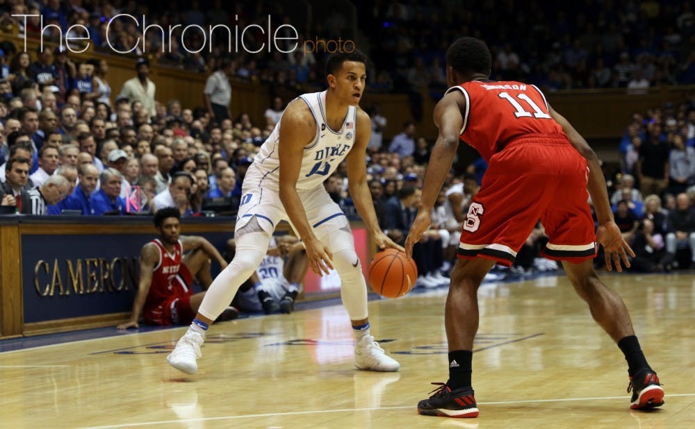 <p>Frank Jackson scored 16 points against Miami and will likely continue to see an uptick in minutes with Grayson Allen hobbled against Florida State.</p>