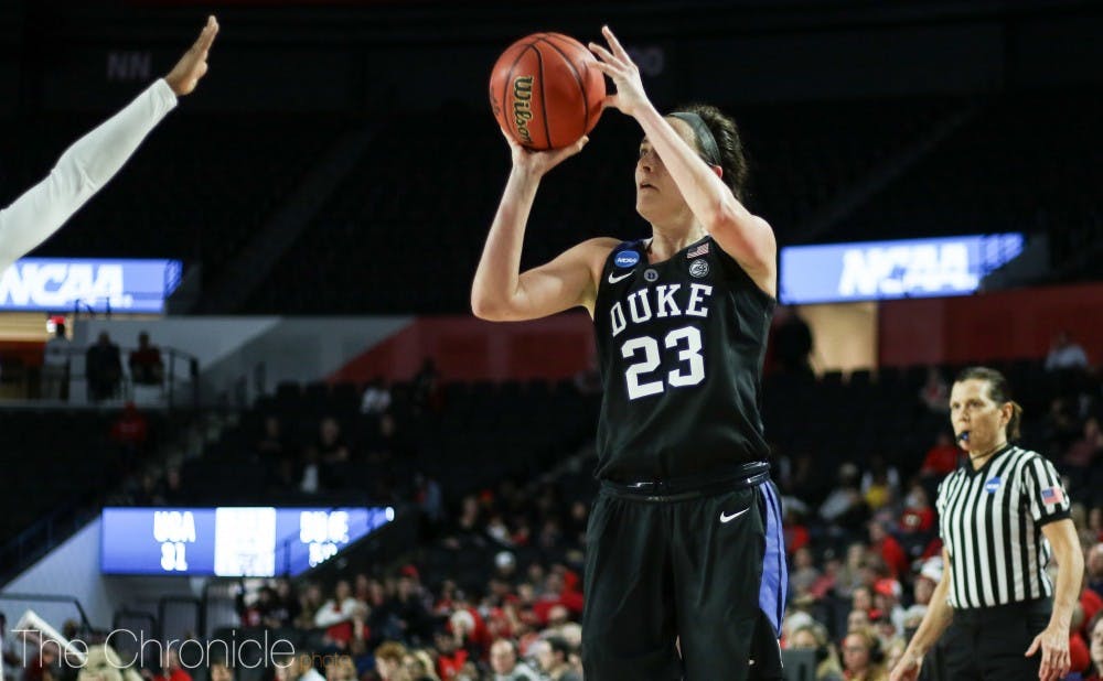 Rebecca Greenwell helped lead Duke to a deep run in the NCAA Tournament.