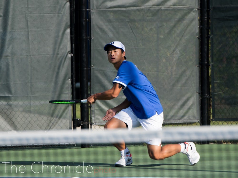 <p>Andrew Zhang stood out in his first collegiate action.</p>