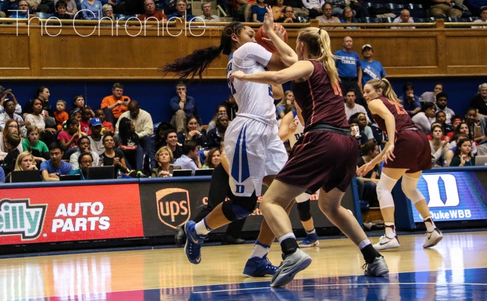 <p>Senior Kendall Cooper has established herself as a starter down low because of her toughness and communication defensively.&nbsp;</p>