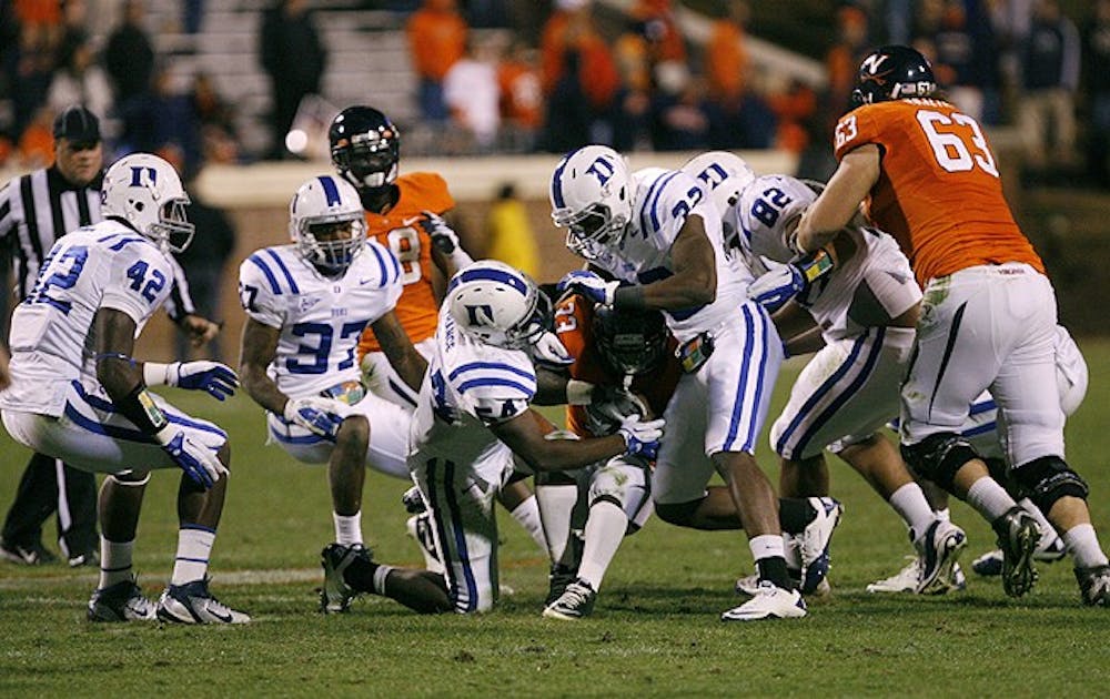 Last year, Duke fell 31-21 at the hands of the Cavaliers, who gained 178 yards on the ground.