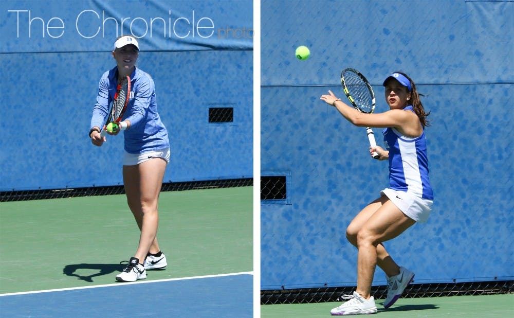 Ellyse Hamlin and Samantha Harris found a rhythm playing doubles together for the first time last weekend.&nbsp;