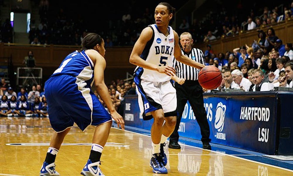 Jasmine Thomas scored 13 points against Hampton, and she will be called upon to score even more against LSU Monday night.