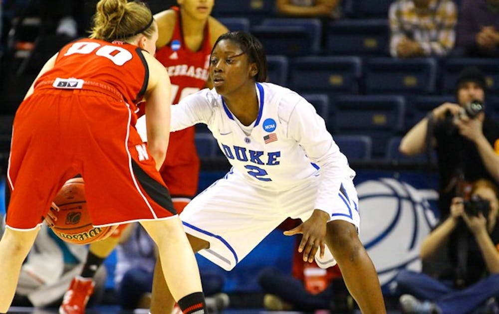 Alexis Jones scored 14 points, dished out six assists and grabbed eight rebounds in Duke’s victory.