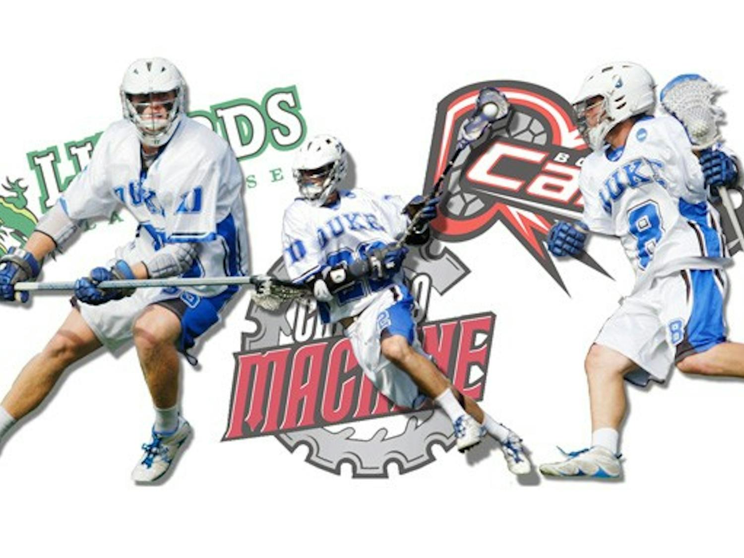 Defenseman Parker McKee, drafted by the Long Island Lizards, Ned Crotty, taken by the Chicago Machine and Max Quinzani, picked by the Boston Cannons, will continue their lacrosse careers in the MLL next season.