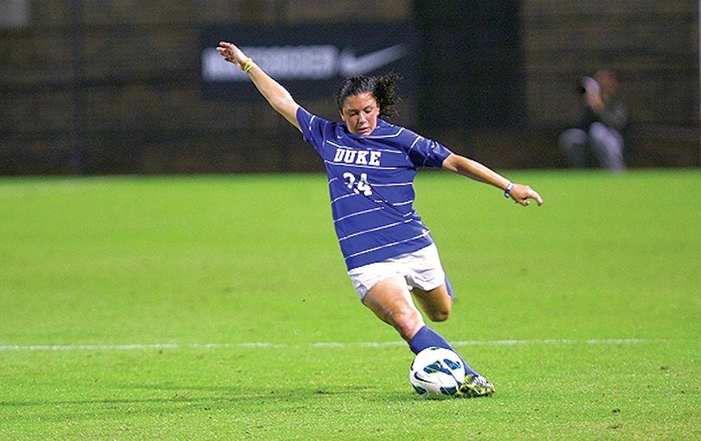 Senior Mollie Pathman was one of two Blue Devils to compete for U.S. women's soccer in the youth national system this summer.