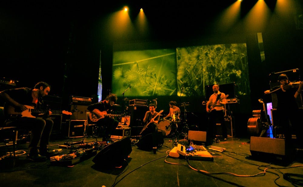 <p>Experimental rock group Godspeed You! Black Emperor, pictured in 2011, released their sixth album last Friday.</p>