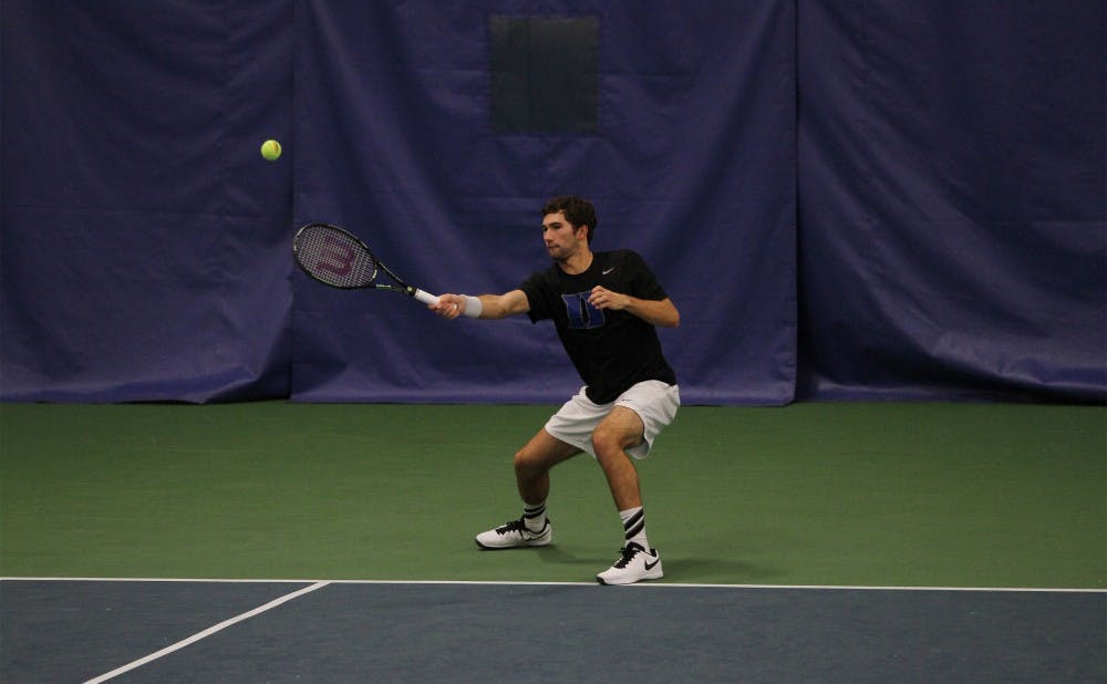 <p>Freshman Catalin Mateas picked up another singles win Sunday against Kentucky, but it wasn't enough to prevent the Wildcats from claiming the 4-3 victory.</p>