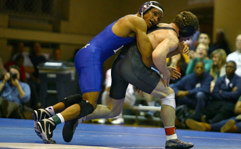 Redshirt junior Immanuel Kerr-Brown remained undefeated in conference matches with a win against Virginia Tech, but it was the only victory the Blue Devils notched on the afternoon.