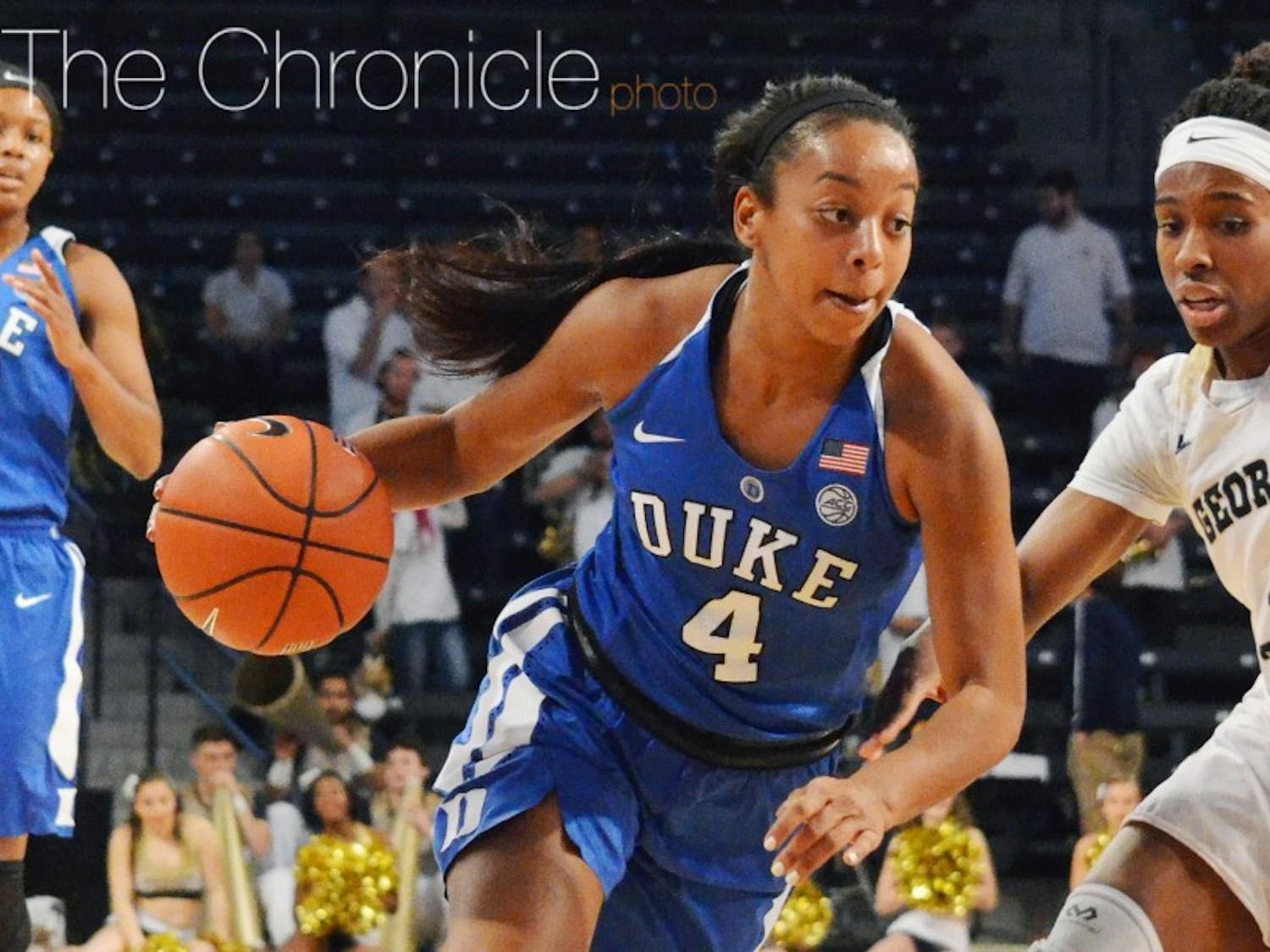 Lexie Brown kickstarted Duke's offense with 13 first-quarter points and finished with 25 to lead all scorers.
