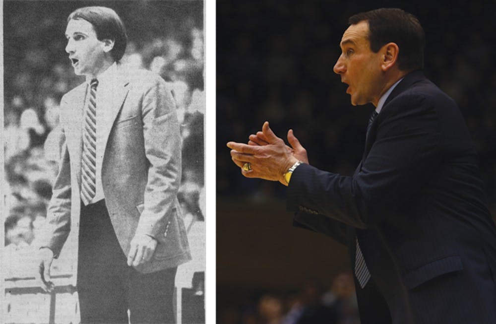 Despite being an unknown outside hire in 1980, Mike Krzyzewski has gone on to become the winningest coach in men’s Division I history.