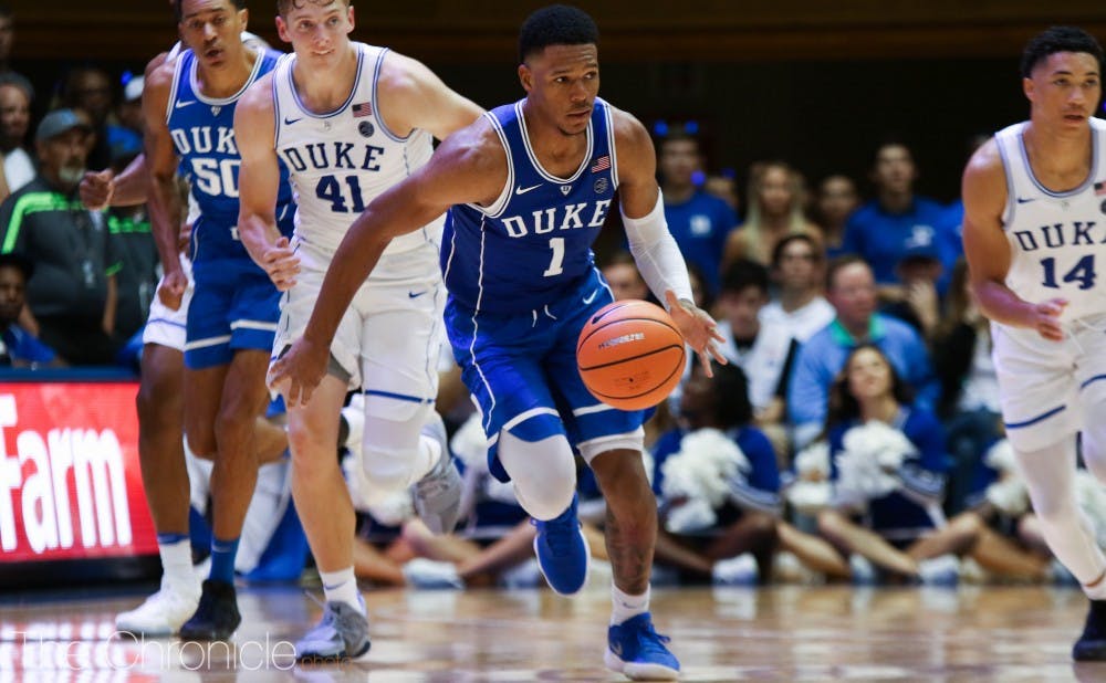 Trevon Duval is Duke’s first true point guard likely to regularly start since Tyus Jones in the 2014-15 national championship season.
