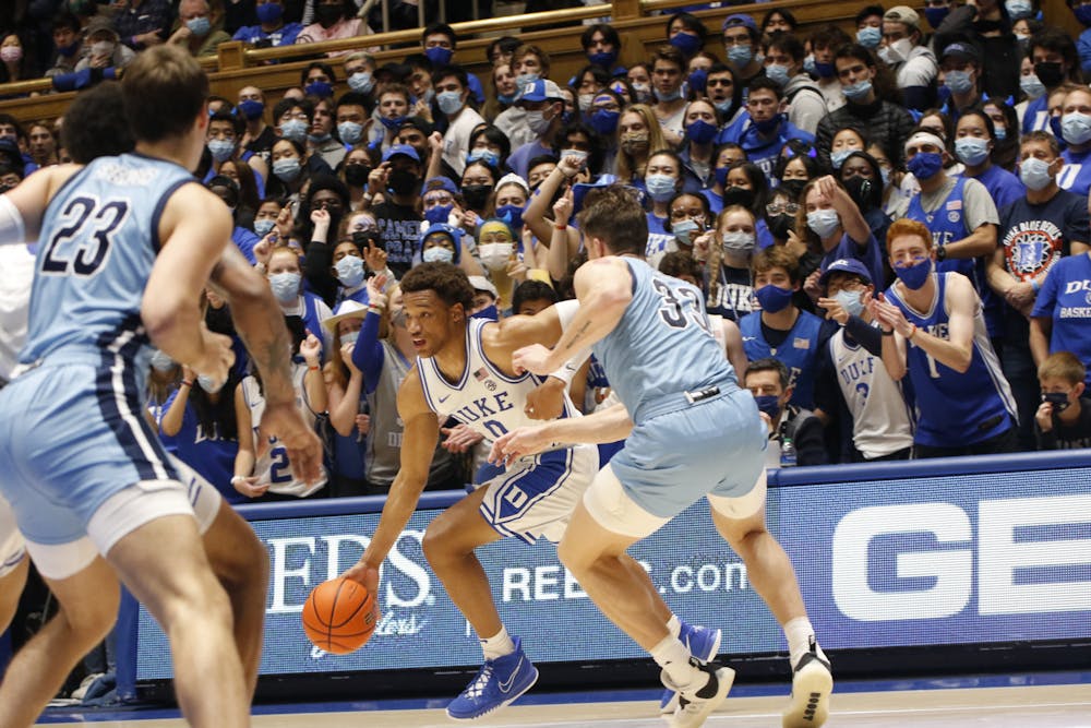 <p>Wendell Moore Jr. once again shot over 50% from the field, as he led Duke to the 26-point win.</p>