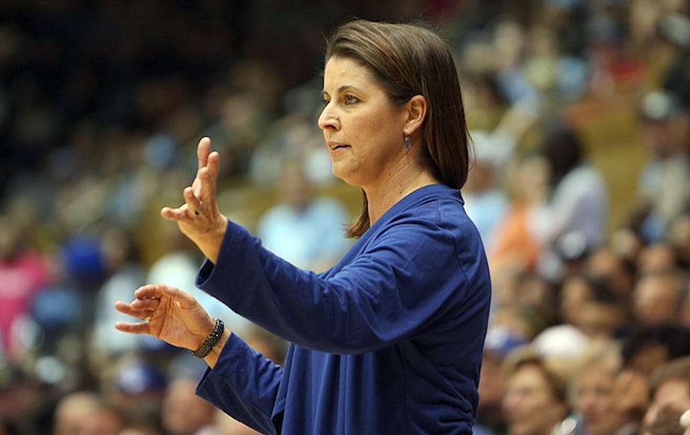 <p>Head coach Joanne P. McCallie tells stories from her coaching career at Maine, Michigan State and Duke in her book “Choice Not Chance.”</p>