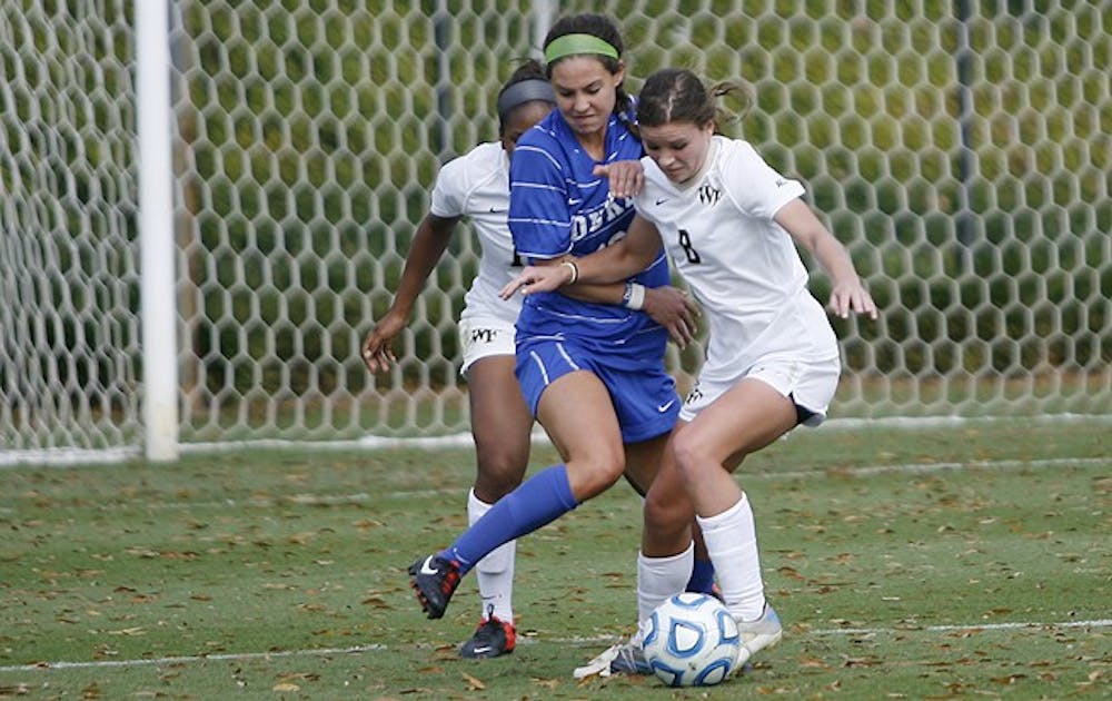 Laura Weinberg generated chances for Duke, but was unable to find the scoreboard in the loss to Wake Forest.