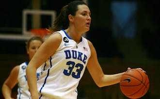 Senior Haley Peters led Duke with 17 points as the Blue Devils bounced back from a slow start to knock off Clemson.