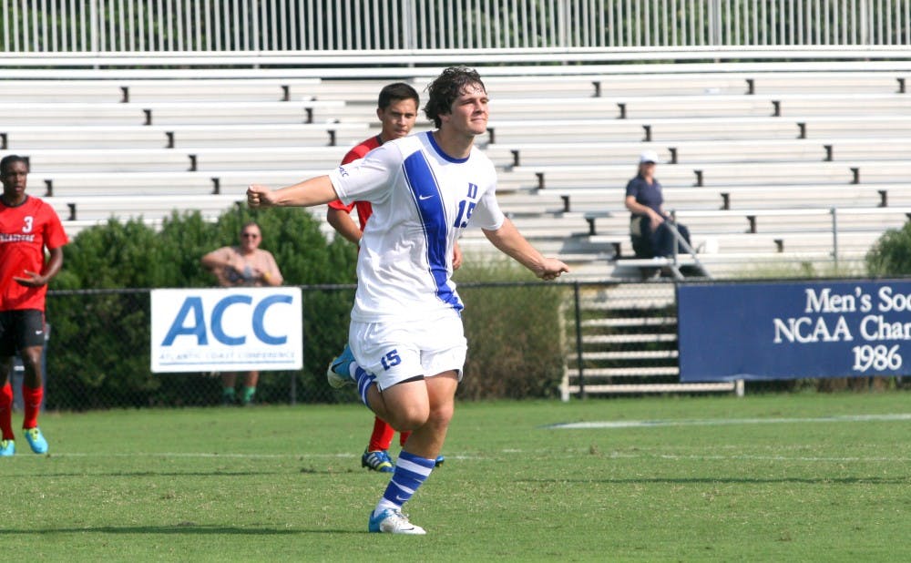 Sophomore Zach Mathers scored twice as the Blue Devils notched a win and a draw on the weekend.