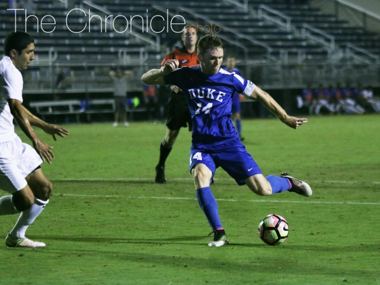 Ryan Thompson and the Blue Devils have their work cut out for them against a North Carolina defense that allows 0.5 goals per game.