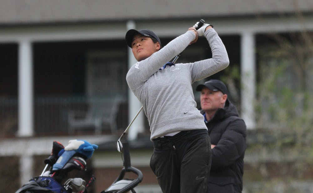Sophomore Celine Boutier saw her three-tournament winning streak come to an end, but the Blue Devils still qualified for the NCAA Championship May 20-23 in Tulsa, Okla.