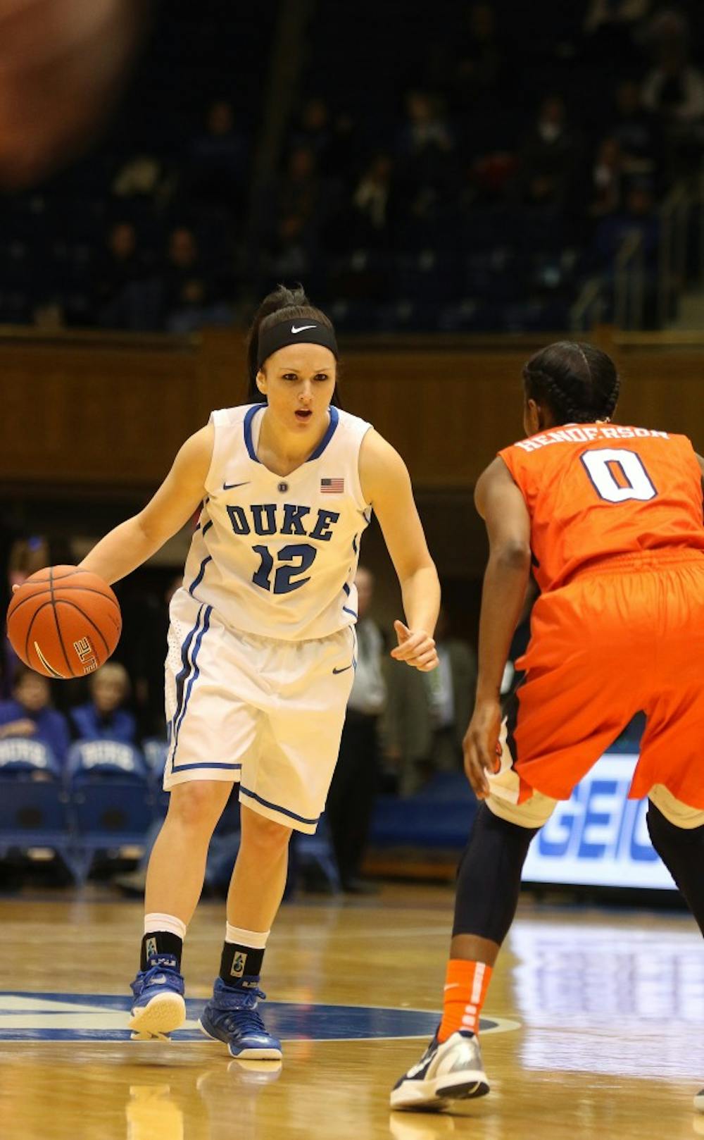 Junior Mercedes Riggs hit two 3-pointers Thursday and may see more minutes after the departure of freshman Sierra Calhoun.