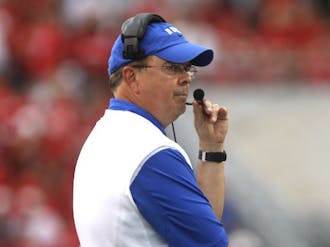 Head coach David Cutcliffe has made November football games meaningful in his second year at Duke.