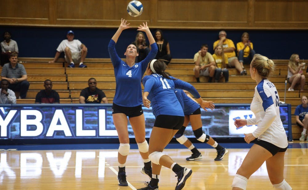 <p>Redshirt senior setter Maggie Deichmeister stuffed the stat sheet Saturday against Western Illinois, finishing with six digs, 26 assists, two aces and three blocks.</p>