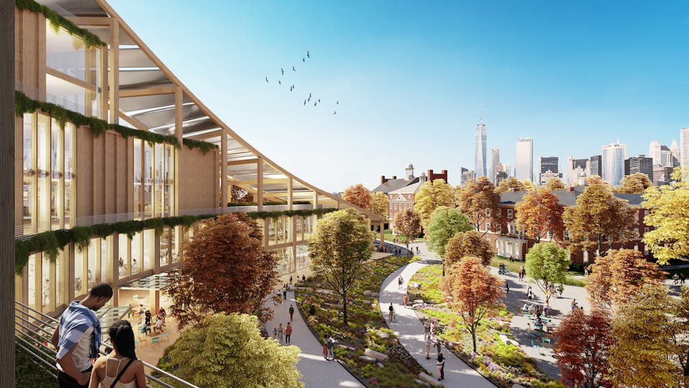 A rendering of the New York Climate Exchange. Courtesy of nyc.gov.
