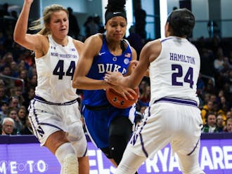 Leaonna Odom was one of just three Blue Devils to put the ball in the basket Sunday.