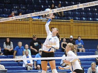 Junior Amanda Robertson had 10 kills in the match, including four in the final set, to help Duke win 3-0.