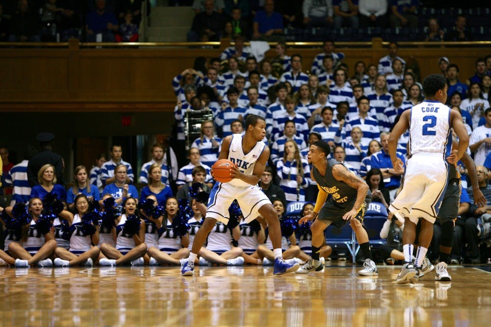 Rodney Hood led Duke with 19 points as the Blue Devils downed Bowie State 103-67.