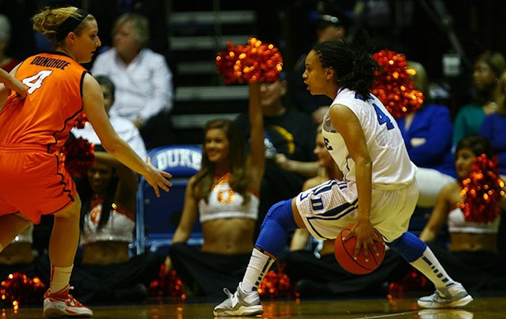 Junior Chloe Wells was “the catalyst and instigator of a lot of instigation” against Oklahoma State, Duke head coach Joanne P. McCallie said.