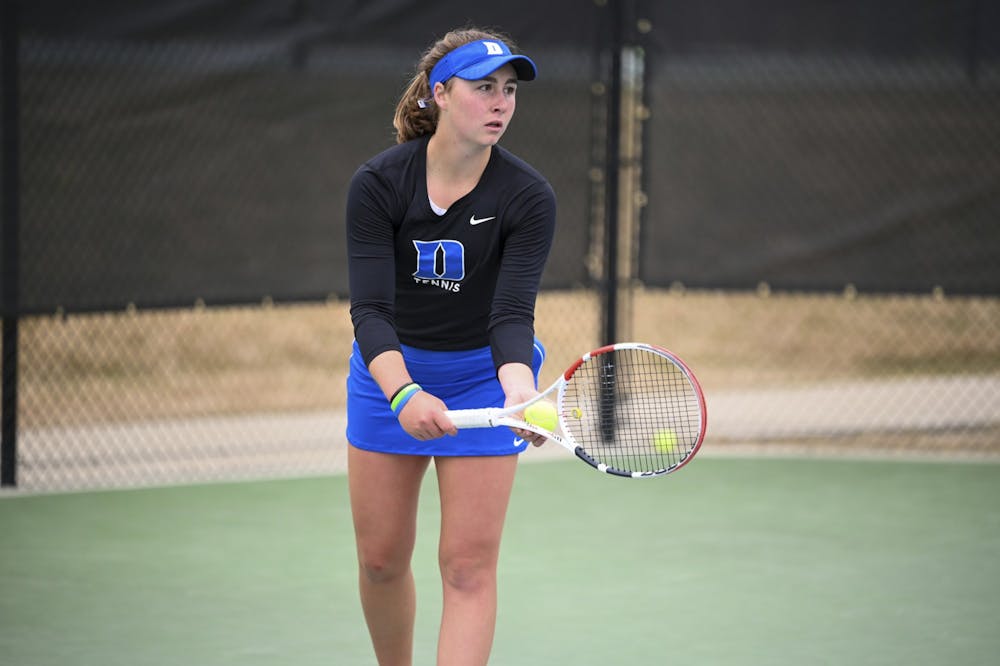 Sophomore Chloe Beck won her singles match 6-2, 6-2 against Louisville.