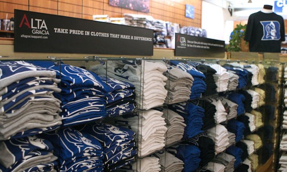 The University Store’s newest apparel line comes from Alta Gracia apparel, a label which is manufactured at ethical living wages in the Dominican Republic. Duke is one of 400 college campuses stocking the clothing.