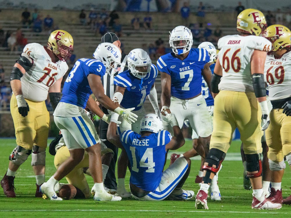 Duke's defensive line recorded eight sacks and 16 tackles for loss. 