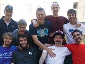 With a variety of facial hair styles, the men’s cross country team looks set to perform well in the “Stachies for Nashies” photo competition.