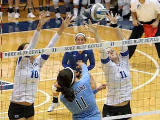 Although the Blue Devils could not beat North Carolina, Christiana Gray (11) helped lead the team to a comeback victory against N.C. State.
