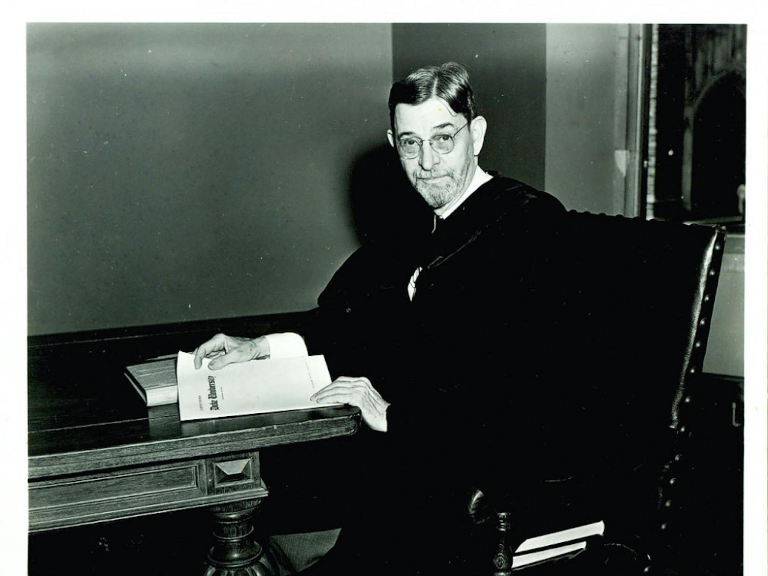 William Preston Few at desk, undated